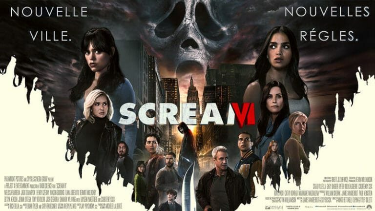 Affiche cinéma de Scream VI sous forme de bannière