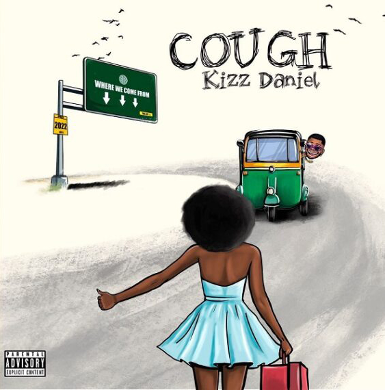 Graphic cover du titre "Cough" par Kizz Daniel