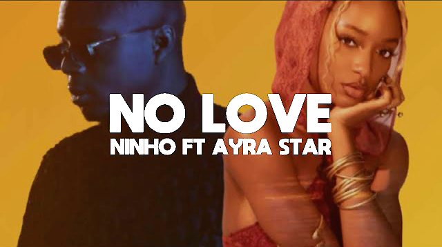 Cover du titre "No love" avec Ninho et Ayra Starr