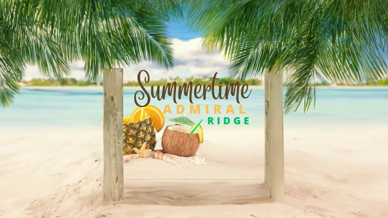 Cover graphique du titre "Summertime" d'Admiral T version pavé (IA)