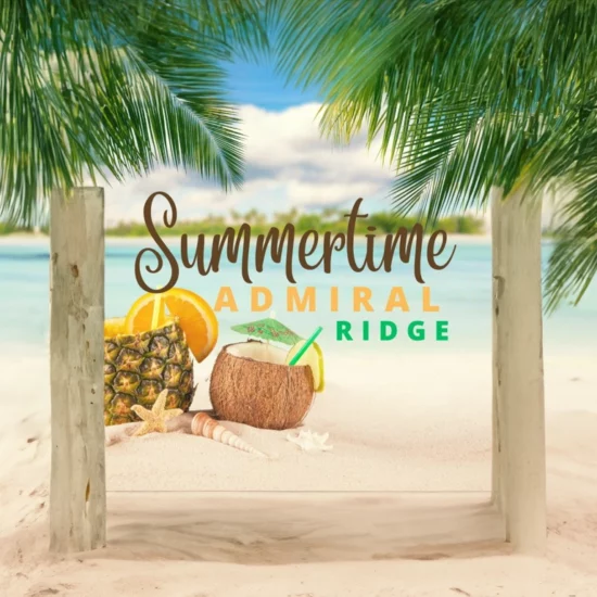 Cover graphique du titre "Summertime" d'Admiral T version pavé (IA)